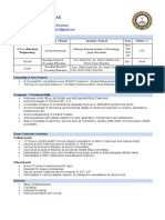 MNIT Resume Structure