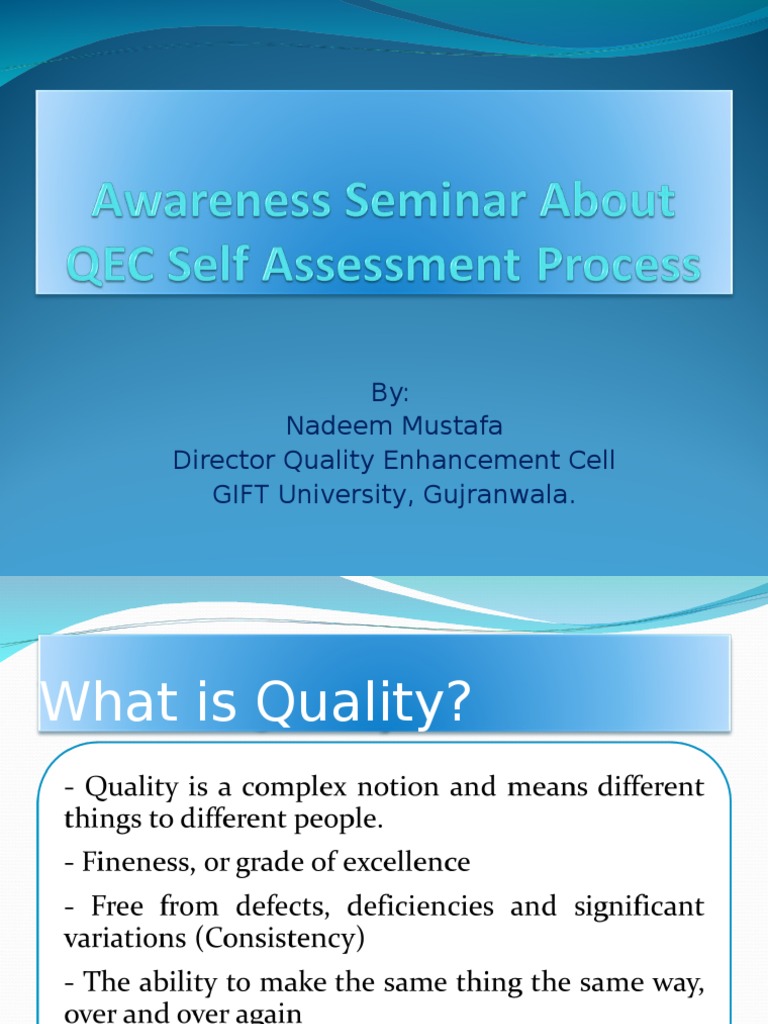 Understanding Quality Enhancement Cell | PDF | Educational Assessment ...