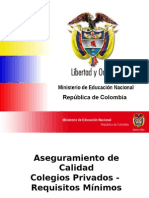 aseguramiento de calidad colegios