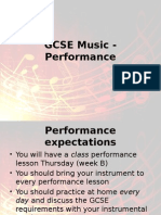 GCSE Music - Performance
