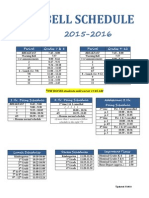 Bell Schedule 2015-2016