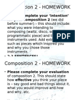 Composition 2 - HOMEWORK: For Your Composition 2 (We Did