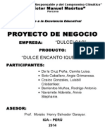 Proyecto de Negocios Con Mermelada de Garbanzo