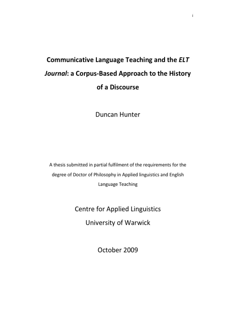Phd thesis in linguistics
