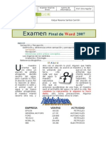 Examen Final de Word 2007