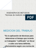 Tecnicas de Medicion Del Trabajo