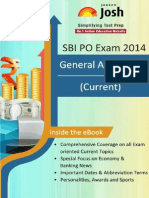 Sbi Po Exam 2014 General Awareness Current