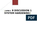 Unit 8 Discussion 1_System Hardening