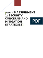 Unit 8 Assignment 1_Security Concerns and Mitigation Strategies
