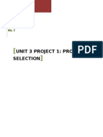 Unit 3 Project 1_Project Selection