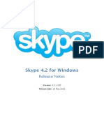 Skype 4.2 For Windows: Release Notes