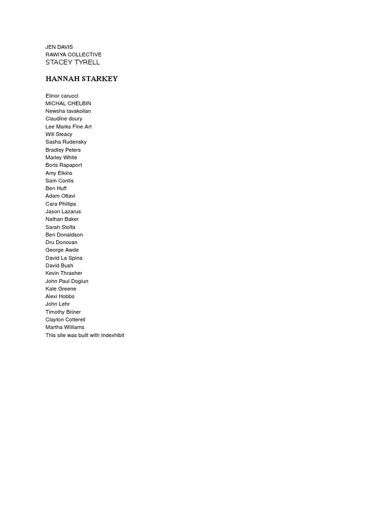 Notable Photographers and Artists List | PDF | Art