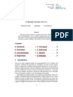 A Module System For C++