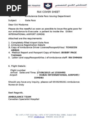 Fax Cover Sheet