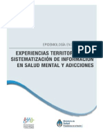 Experiencias Territoriales de Sistematización de Información en Salud Mental y Adicciones