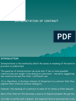 Interpreting Contract Terms