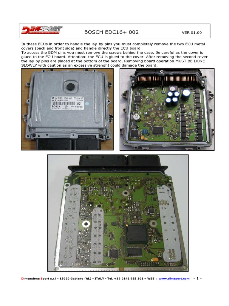 Bosch Edc16+ 002 1033 | PDF | Home & Garden | Technology & Engineering