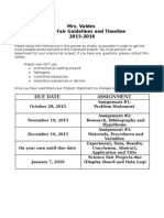 science fair guidelines and timeline 4th