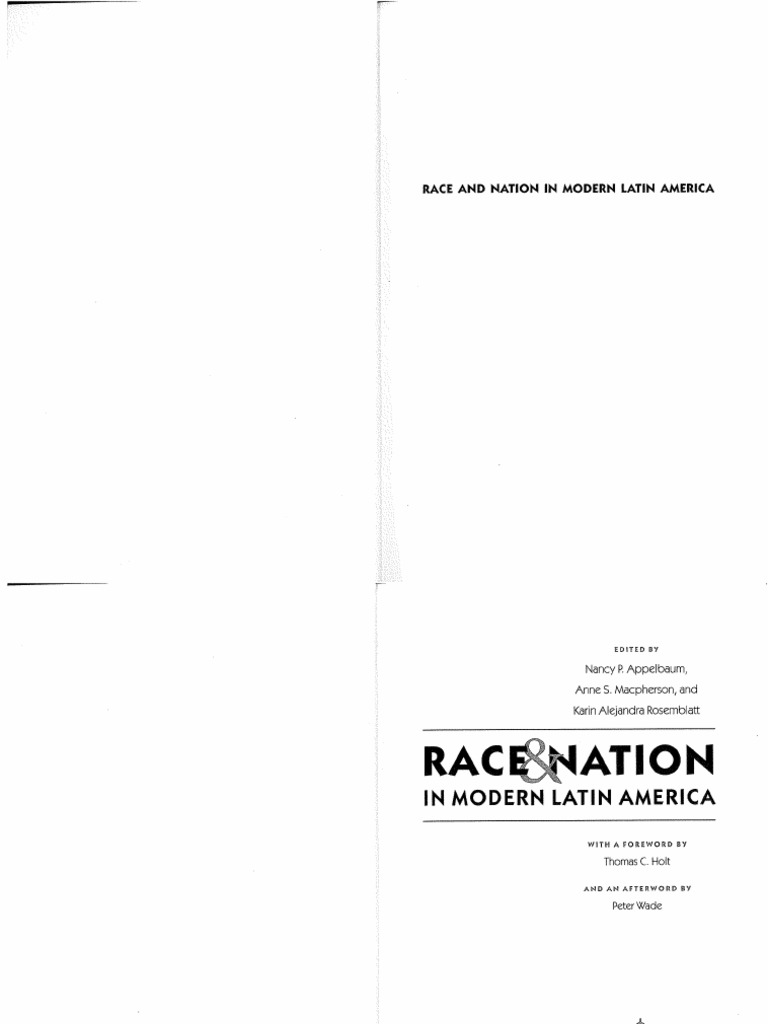Race and Nation in Moderrn Latin America | PDF