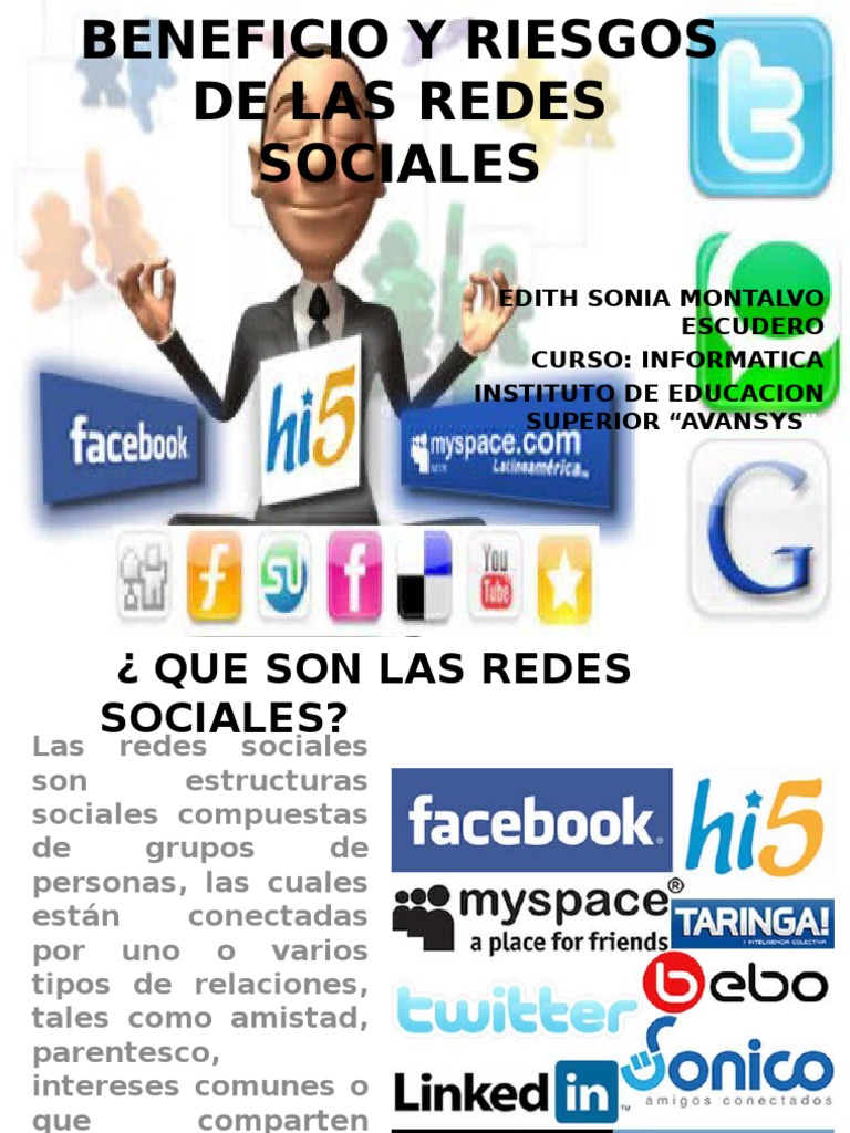 Beneficios y Riesgos de Redes Sociales | PDF | Ciencias sociales ...