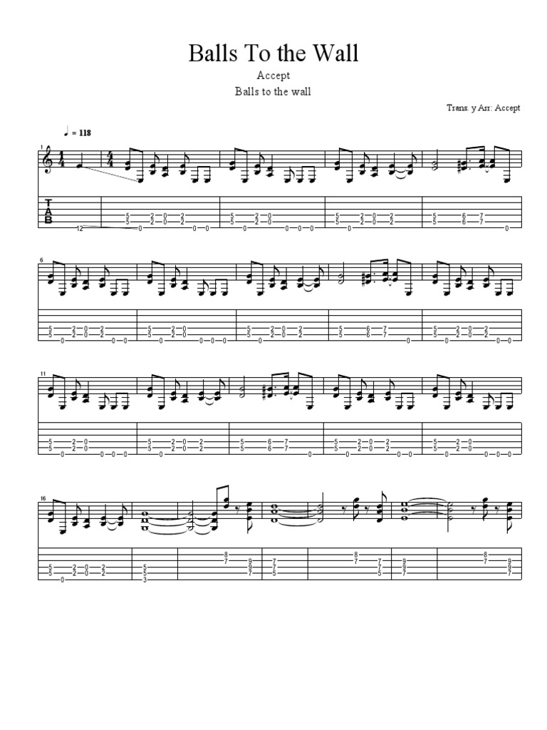 Accept Balls to the Wall G2