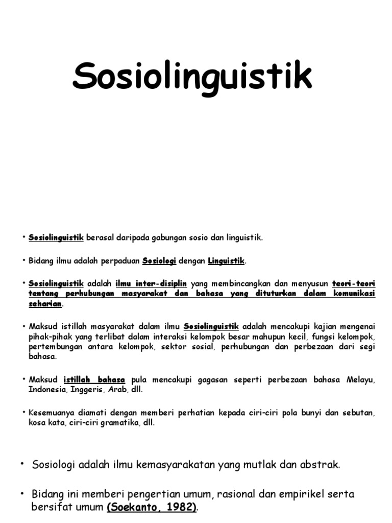 Sosiolinguistik Pdf