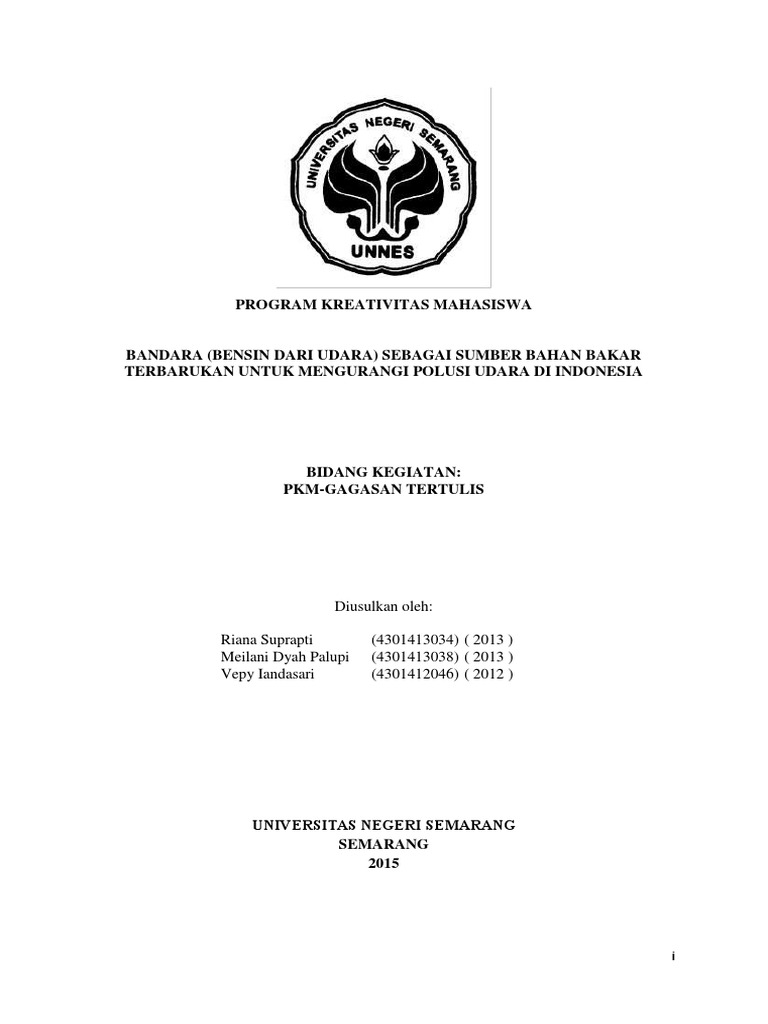 Contoh PKM GT | PDF