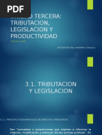 Tributacion Legislacion y Productividad