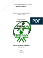 Función y Contaminación de Los Alimentos