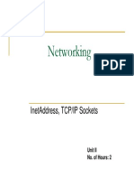 Networking: Inetaddress, Tcp/Ip Sockets