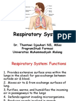 Kuliah 4 Respirasi + cardiovasculer