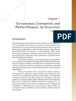 Governance, Corruption, and Public Finance: An Overview