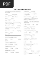 Initial English Test