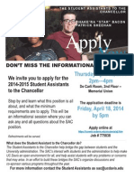 SAC Application Flyer