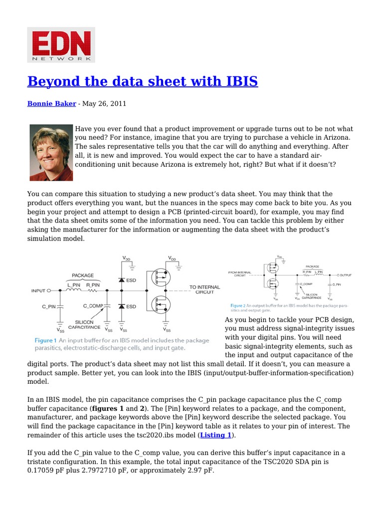 Understanding IBIS for PCB Design | PDF | Areas Of Computer Science ...
