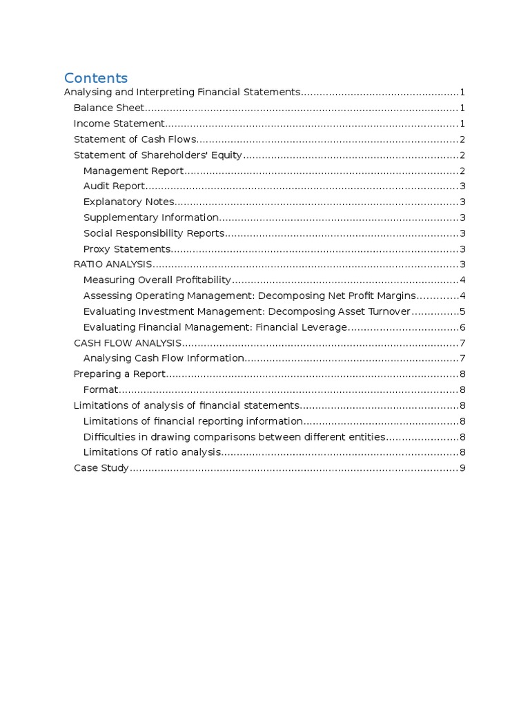 Interpreting financial reports picture