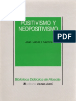Lopez i Carrera, J. - Positivismo y Neopositivismo Ed, Vicen-Vives
