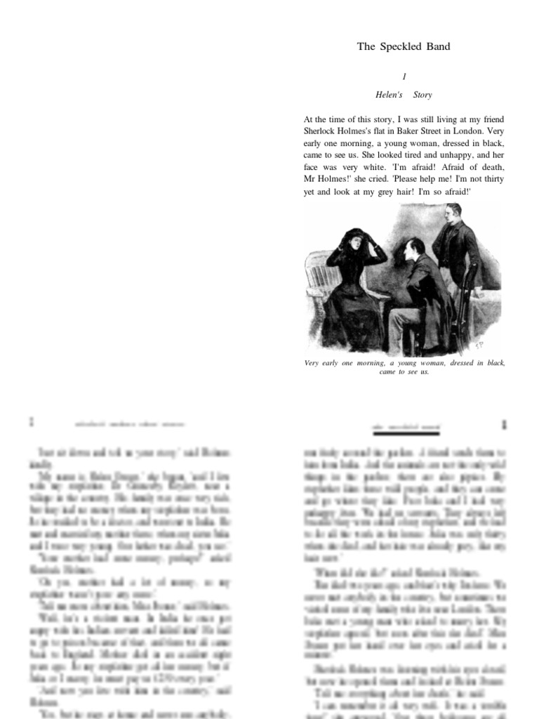 Sherlock holmes short stories book report image