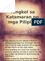 Tungkol Sa Katamaran NG Mga Pilipino Ni Jose Rizal
