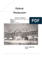 Referat Restaurare Hanul Lui Manuc