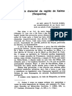 VASCONCELLOS Port Dialectal Na Regiao de Xalma