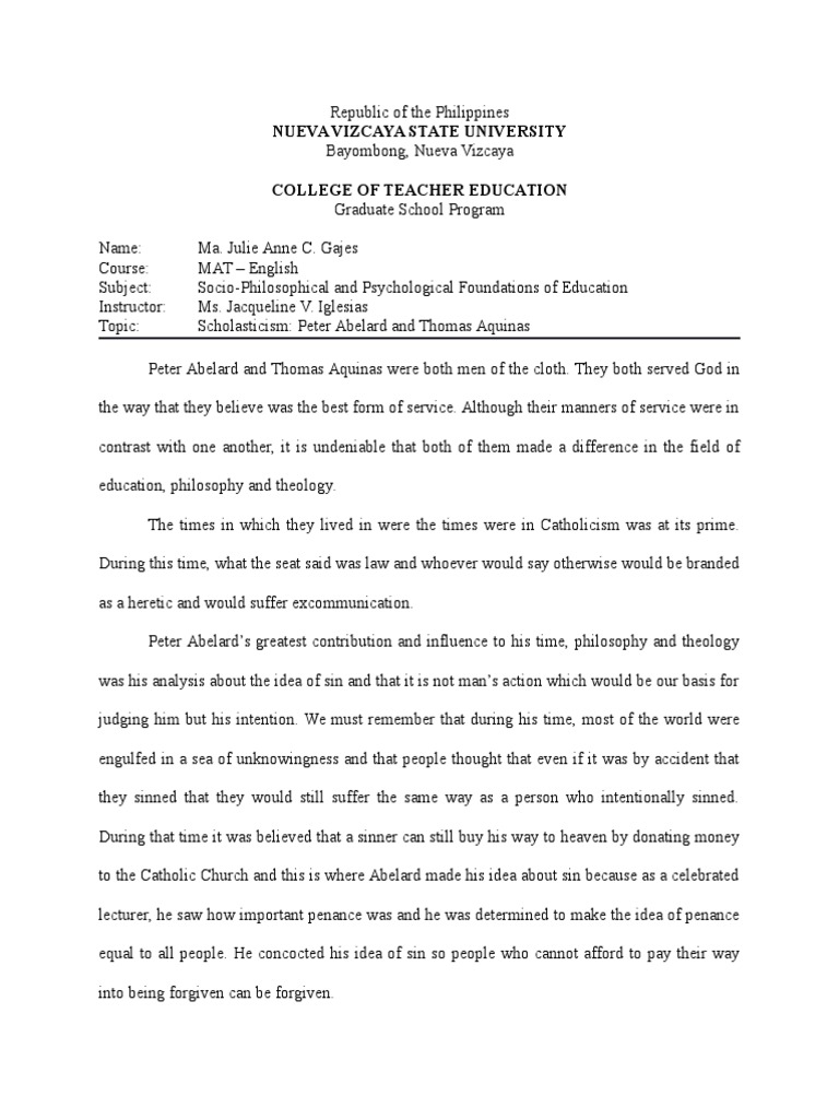 Thomas aquinas philosophy summary image