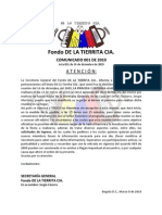 Comunicado 001 de 2010 - Convocatoria Reunión 13 de Marzo 2010