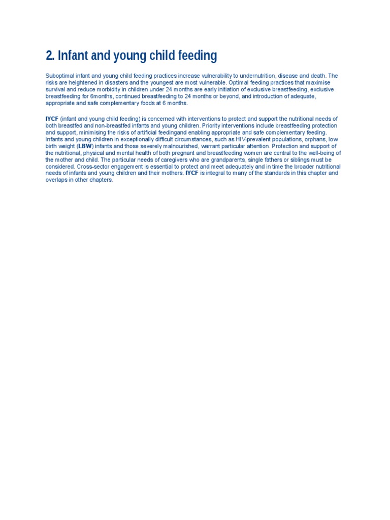 Optimal Infant Feeding Practices Guide | PDF | Wellness
