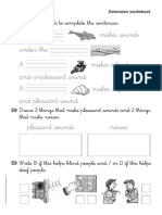 Sciences 1 Primaria Extension Worksheet