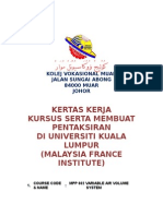 Kertas Kerja Program Lawatan Ke MFI