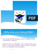 The Master of Business Administration