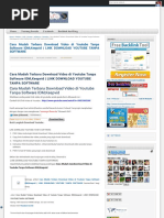 Download Cara Mudah Terbaru Download Video di Youtube Tanpa Software IDMKeepvid  LINK DOWNLOAD YOUTUBE TANPA SOFTWARE  RENANDAS by Ryaami Utama SN280672928 doc pdf