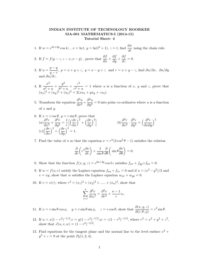 26ma 001 Assignment 4 Complex Analysis Space