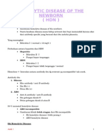 Hemolytic of New Born Disease 